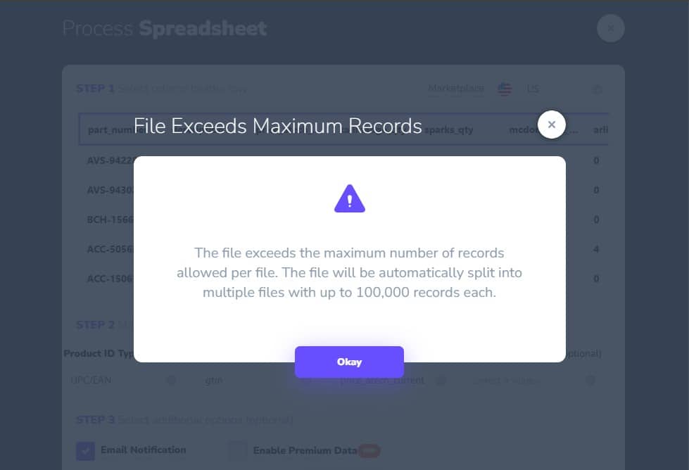 Product Image URLs + Max File Size of 1MM Products! 3 Auto Splitter Warning